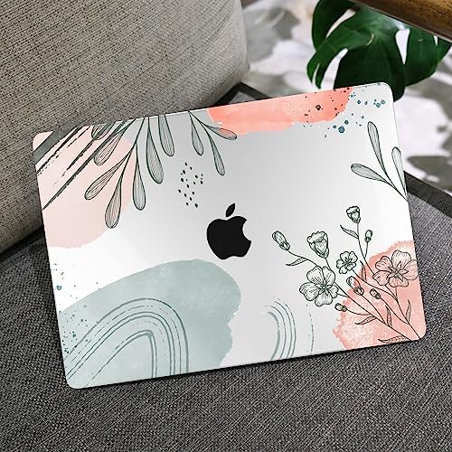 MEEgoodo for M5/M4/M3/M2 MacBook Air 15 inch Case 2026 2025 2024 2023, Case Fit Model (A3448/A3241/A3114/A2941) for MacBook Air 15.3 inch, Watercolor Floral 3 - Image 6