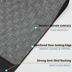 Chair Mat for Hardwood & Tile Floor, 47" x 60" Heavy Duty Office Chair Mat for Rolling Chairs, Anti Slip, Non-Curve, Floor Protector for Home Office, Charcoal Grid - Image 3