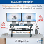 38 Inch Standing Desk Converter, Adjustable Height - Image 6