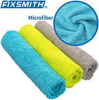 FIXSMITH Microfiber Cleaning Cloth - Pack of 100, Microfiber Towels for Cars 16 x 12 in, Highly Absorbent Cleaning Rags, Lint-Free, Streak-Free Cleaning Cloths for Car Kitchen Home Office - Image 4