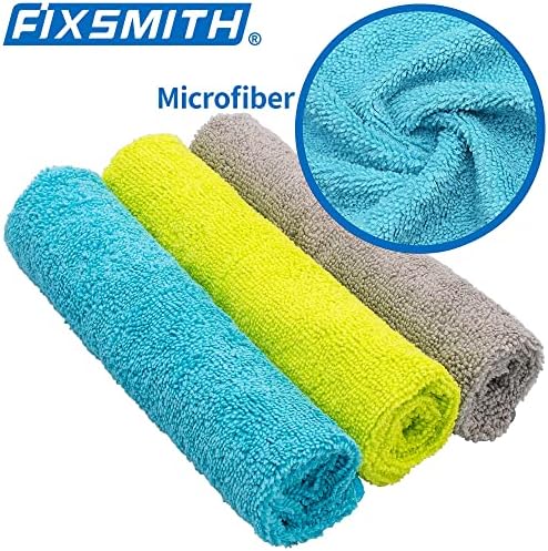 FIXSMITH Microfiber Cleaning Cloth - Pack of 100, Microfiber Towels for Cars 16 x 12 in, Highly Absorbent Cleaning Rags, Lint-Free, Streak-Free Cleaning Cloths for Car Kitchen Home Office - Image 4