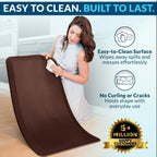 ComfiLife Anti Fatigue Floor Mat – 3/4 Inch Thick Kitchen Mats for Floor, Standing Desk Mat, Kitchen Rug – Comfort at Home, Office – Durable – Stain Resistant – Non-Slip Bottom (24" x 70", Brown) - Image 5