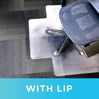 Dimex Office Chair Mat for Low‑Pile Carpet – 45" x 53" Clear Desk Floor Protector with Lip, Smooth Glide PVC for Rolling Chairs - Image 5