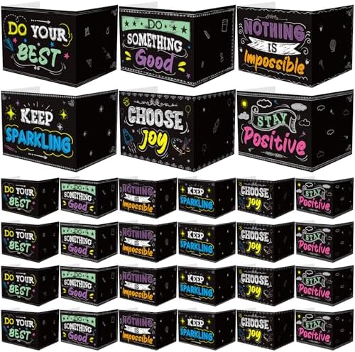 Honoson 24 Pcs Inspirational Privacy Folders for Students by Honoson