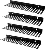 19 Slots Wall mountable Cable Hanger and Organizer,Cable Holder,Cable Organizer Studio Storage,Slots Width from 5.5 to 9.5mm for Cord Management Rack… (4 pcs 19 Slots Cable Hanger) by Chenteel