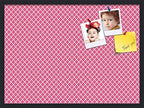 PinPix 30x22 inch Cork Bulletin Board. This Decorative Framed Pin Board Comes with Diamond Pattern in Hot Pink Design and Satin Black. Ideal for Home, Office Decor or School (PinPix-302) by PinPixBulletinBoards