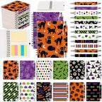 Halloween Notebooks with Pens Bulk, 24 Sets, 5.5 x 4.7 Inch, Cute by Culudea