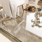 Tempered Glass Chair Mat for Carpet 80"x48", Floor Protector by INFINIGLASS