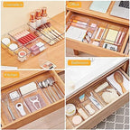 SMARTAKE 22-Piece Drawer Organizer with Non-Slip Silicone Pads, 5-Size - Image 6
