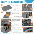 Fuutreo 1 Pc Classroom Construction Paper Storage,Black White Composition - Image 4