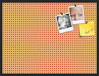 PinPix 40x30 inch Cork Bulletin Board. This Decorative Framed Pin Board Comes with Diamond Pattern in Red and Orange Design and Satin Black. Ideal for Home, Office Decor or School (PinPix-331) by PinPixBulletinBoards