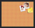 PinPix 21x17 inch Cork Bulletin Board. This Decorative Framed Pin Board Comes with Diamond Pattern in Red and Orange Design and Satin Black. Ideal for Home, Office Decor or School (PinPix-331) by PinPixBulletinBoards