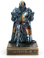 Knight Pen Holder Desk Organizer Office Decor Letter Opener for Desk Blue - Image 2