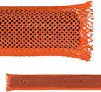 Electriduct 1/2" PET Expandable Braid Sleeving Flame Retardant Flexible Wire Mesh for Cord Management and Cable Protection - 250 Feet - Orange by Electriduct