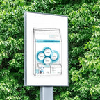 Barydat 2 Pieces Outdoor Brochure Holder with Business Card Holder Waterproof Wall Mount Literature Box Pamphlet Box Acrylic Brochure Organizer for Pamphlet Map Menu 8.75x11.75x2.25 Inch - Image 5