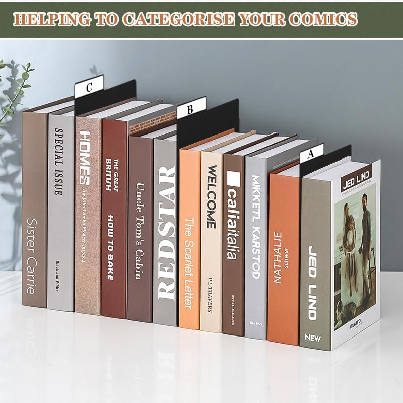 100 Pieces Comic Book Dividers with Tabs,Patient Divider Cards,Card Dividers Comic Book Boards for Storage Boxes 11.22 X 7.24 Inche - Image 6