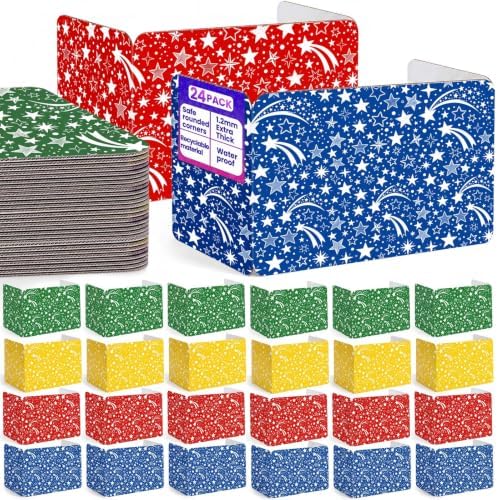 24 Pcs Desk Dividers for Students, Heavy Privacy Boards, Vivid by Unknown