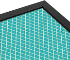 PinPix 22x18 inch Cork Bulletin Board. This Decorative Framed Pin Board Comes with Diamond Pattern in Neon Blue Design and Satin Black. Ideal for Home, Office Decor or School (PinPix-350) - Image 4