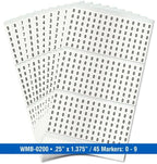 Premium Wire Marker Book Numbered 0-9 for Cable Management, Vinyl-Coated, High-Tack Adhesive, Electric Panel Wire Labels 10 Pages/Book - Image 2