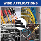 Split-Sleeve Wire Loom for High-Temperature Automotive Harness and Home Cable Management, 25ft - 1 inch Braided Cable Management Sleeve Cord Protector, Self-Wrapping Split Wire Loom - Image 7