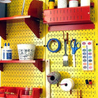 Yellow Metal Pegboard by Wall Control - 2 Pack - Image 6