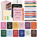 Sprial Notebooks with Pens Bulk, 48 Pack, 5.5 x 4.7 Inch Sarcastic by Culudea