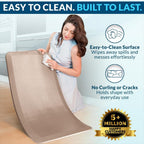 ComfiLife Anti Fatigue Floor Mat – 3/4 Inch Thick Kitchen Mats for Floor, Standing Desk Mat, Kitchen Rug – Comfort at Home, Office – Durable – Stain Resistant – Non-Slip Bottom (20" x 39", Rose Gold) - Image 5