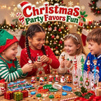 Baderke 12 Sets Classroom Christmas Party Favors with Cups, Santa - Image 5