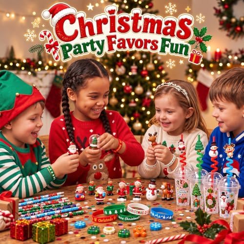 Baderke 24 Sets Classroom Christmas Party Favors with Cups, Santa - Image 5