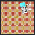 PinPix 24x24 inch Cork Bulletin Board. This Decorative Framed Pin Board Comes with Diamond Pattern in Red and Orange Design and Satin Black. Ideal for Home, Office Decor or School (PinPix-331) by PinPixBulletinBoards